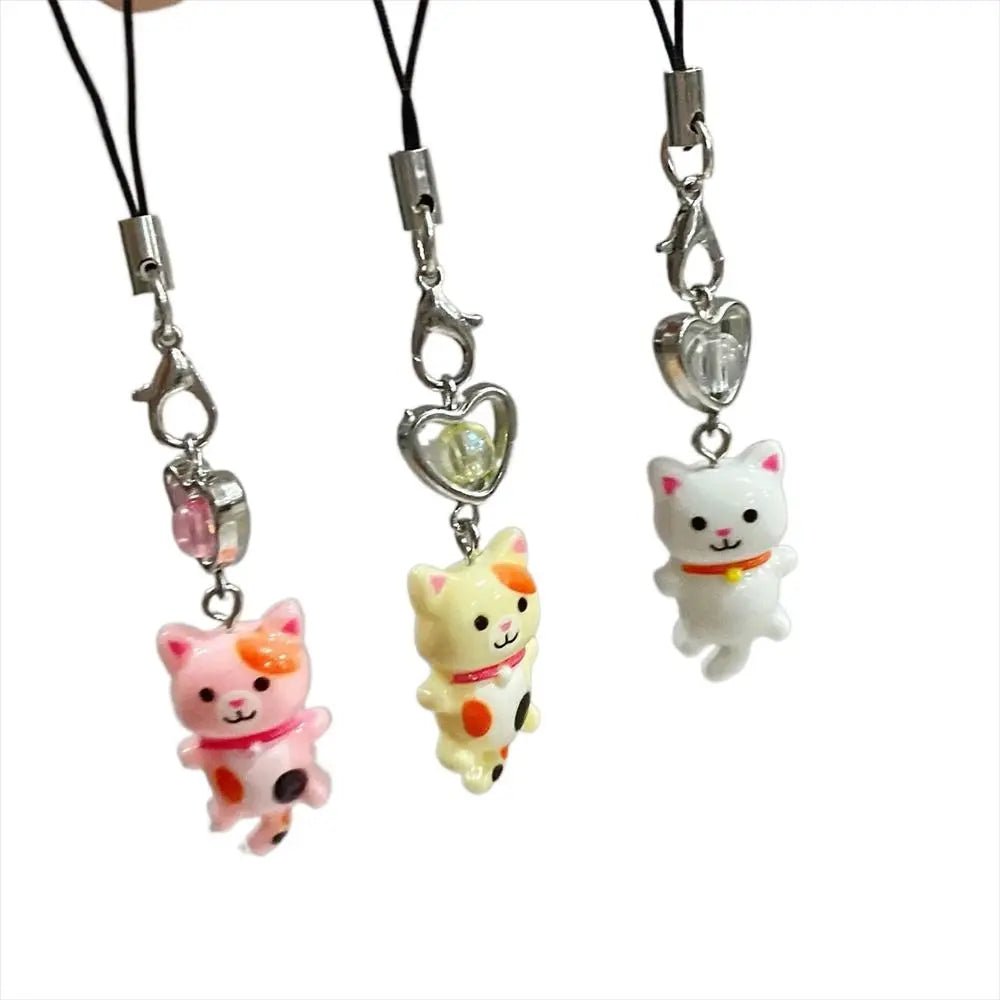 Pendentif Chat Porte-Clé Téléphone & Sac – Charm Anti-Perte Y2K Unisexe