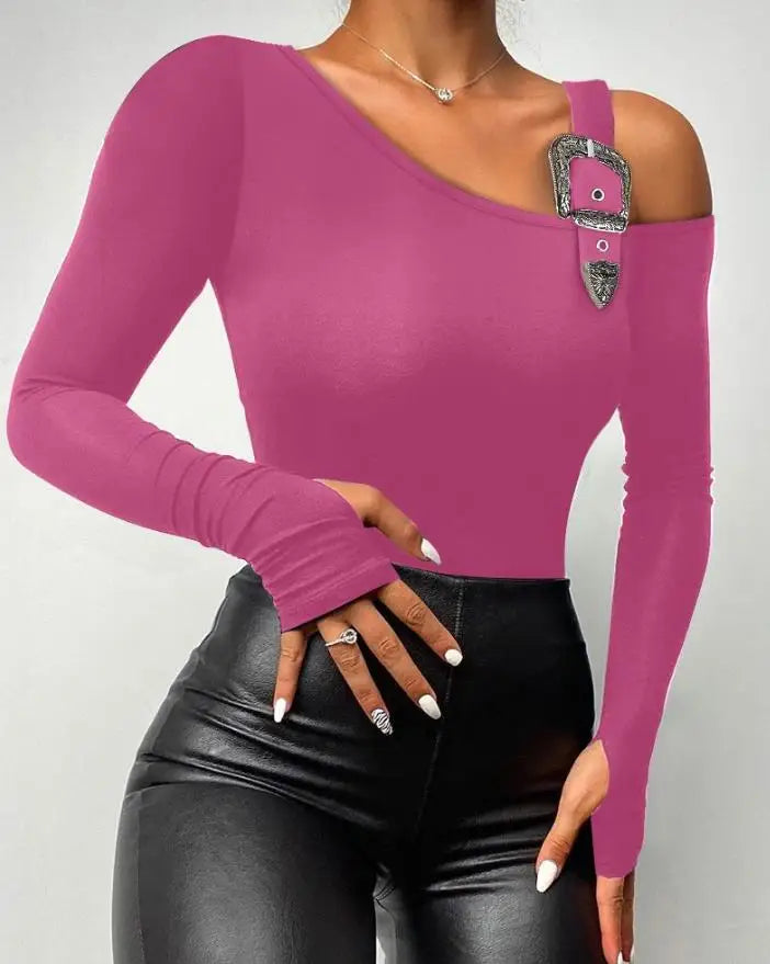 Top Women 2024 Spring Fashion Contrast Mesh Sexy Cutout Long Sleeve Casual Mock Neck Plain Skinny Daily Tee Top Y2K Clothes