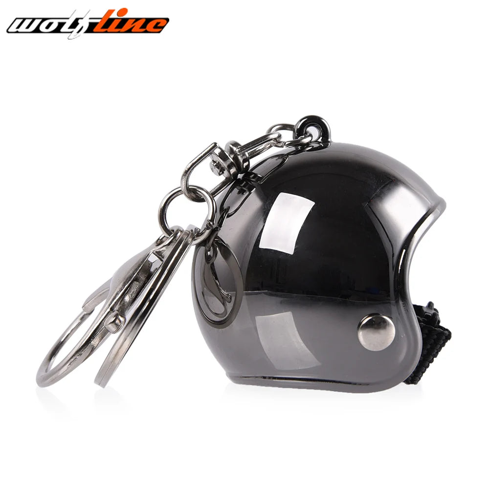 WOLFLINE Motorcycle Key Chain Helmet Keyring Motorbike Universal Accessories For Kawasaki Yamaha BMW Honda Benelli Harley Ducati