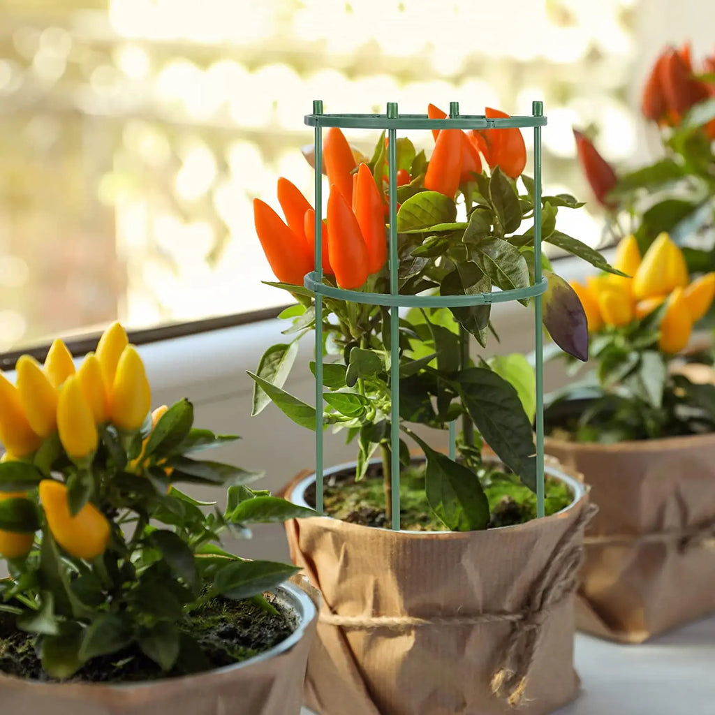 1/2/4/6/8/16Pcs Plastic Support Stake Plant Support Stake for Flowers Greenhouses Arrangement Fixing Rod Holder Garden Tools