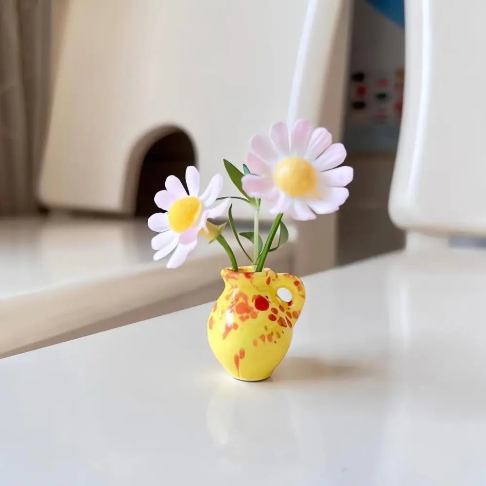 Simulation Mini Vase Fridge Magnets Durable Home Decor Ceramic Vase Refrigerator Sticker Creative Whiteboard Decoration