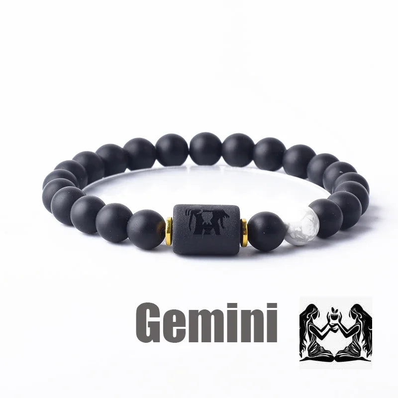 12 Constellation Bracelet Homme Zodiac Bangles Men Cancer Virgo Leo Libra Bracelet for Women Men Gift