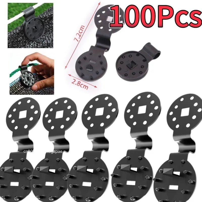 Pinces Plastique pour Filet d'Ombrage & Auvent – Lot de 5 à 100 pcs | Jardin & Camping