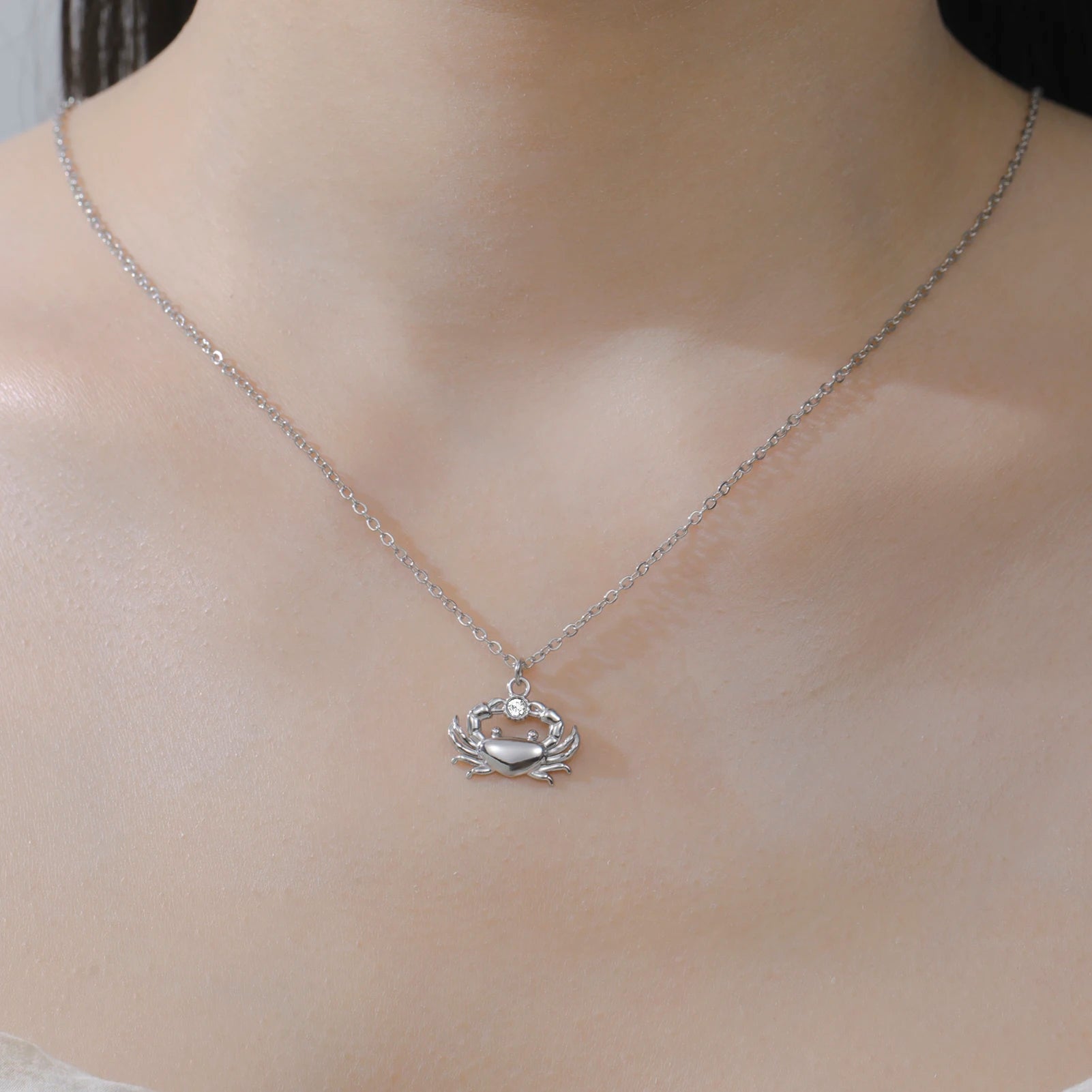 Unift Boho Ocean Style Sea Crab Necklace for Women Stainless Steel Gold Color Aesthetic Fashion Beach Summer Jewelry Gift New