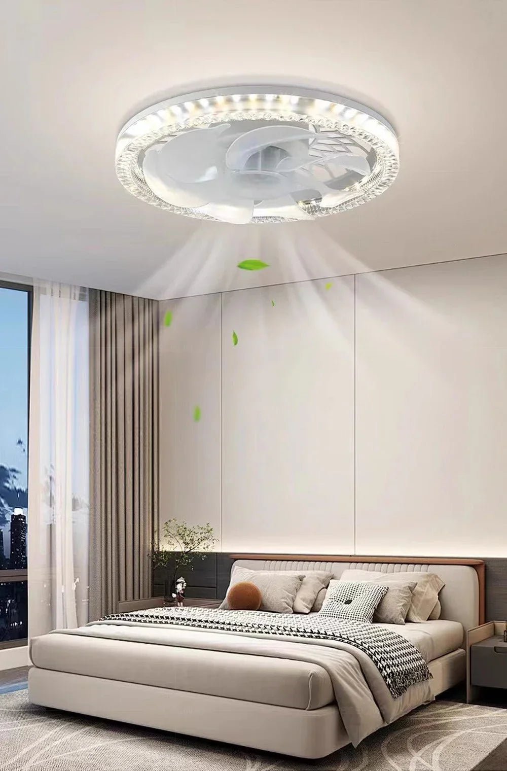 Ventilateur Plafonnier LED avec Télécommande E27 – 4 Vitesses, 360° | Cuisine & Maison