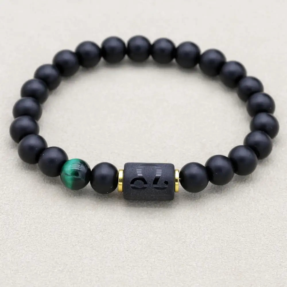 12 Constellation Bracelet Homme Zodiac Bangles Men Cancer Virgo Leo Libra Bracelet for Women Men Gift