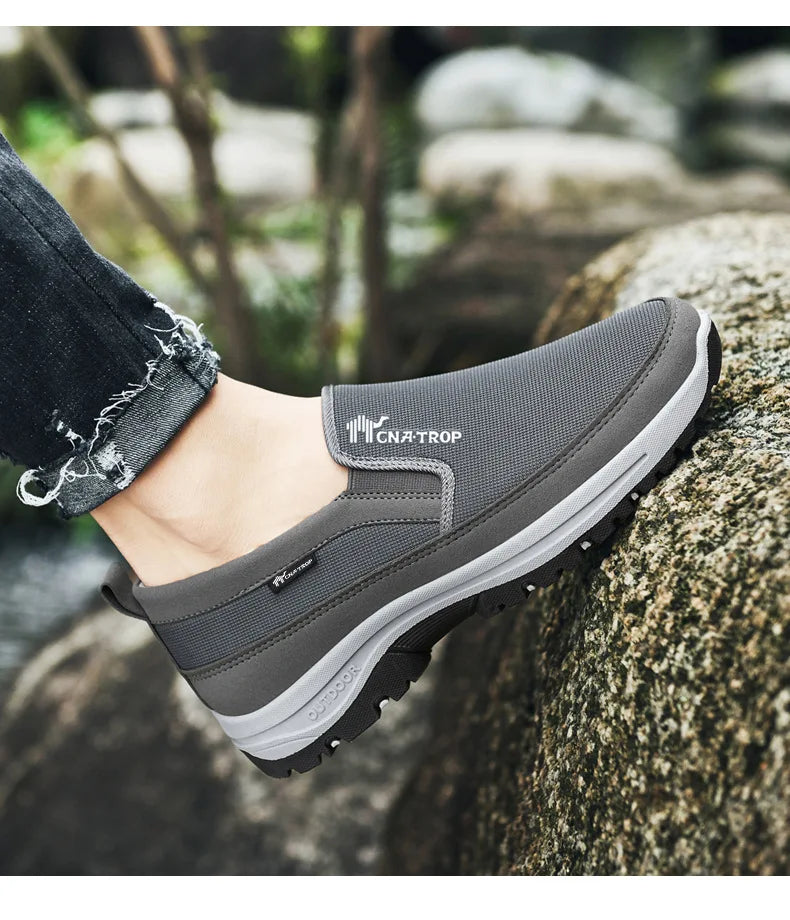 Mocassins en maille respirante pour hommes, chaussures décontractées de marque, baskets confortables antidérapantes, résistantes à l'usure, chaussures de conduite rétro pour hommes