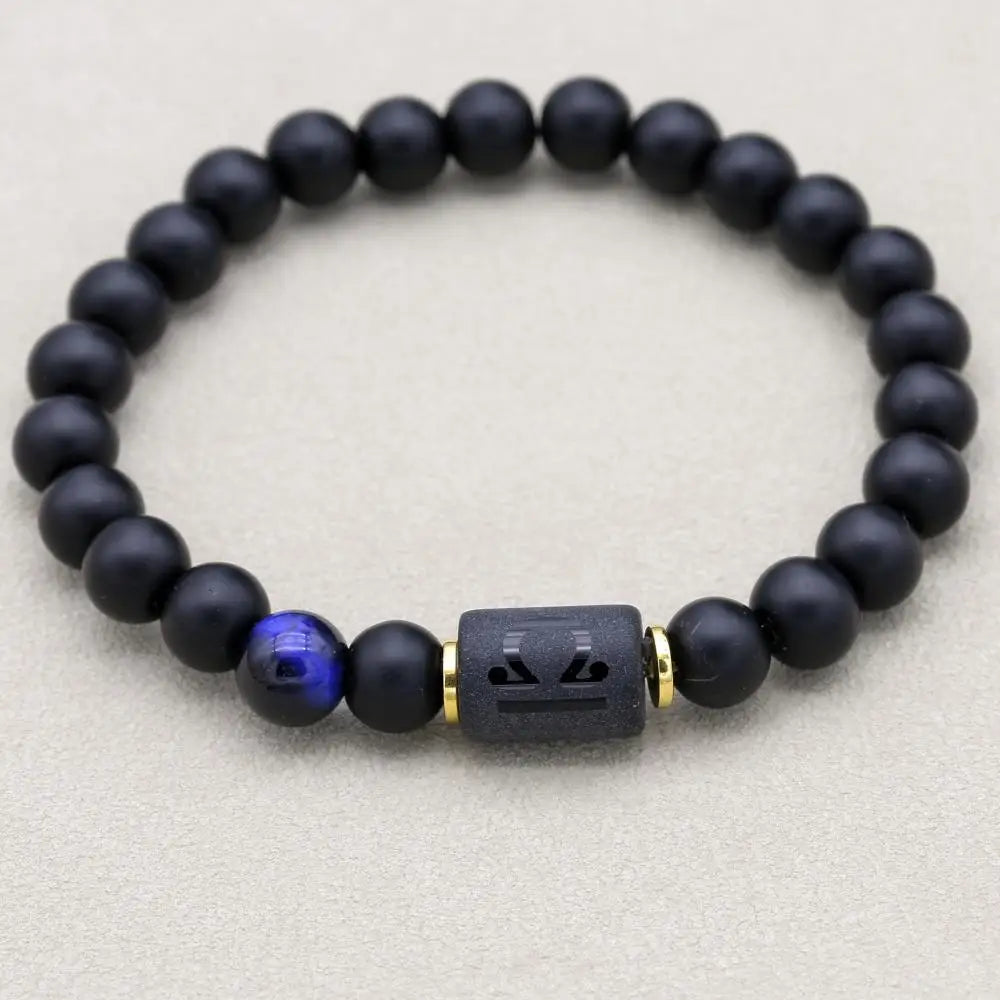 12 Constellation Bracelet Homme Zodiac Bangles Men Cancer Virgo Leo Libra Bracelet for Women Men Gift