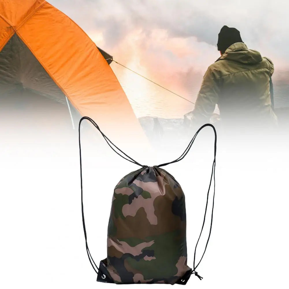Sac à Dos Camouflage Léger à Cordon – Gym, Voyage, Camping & Randonnée | 43x34cm