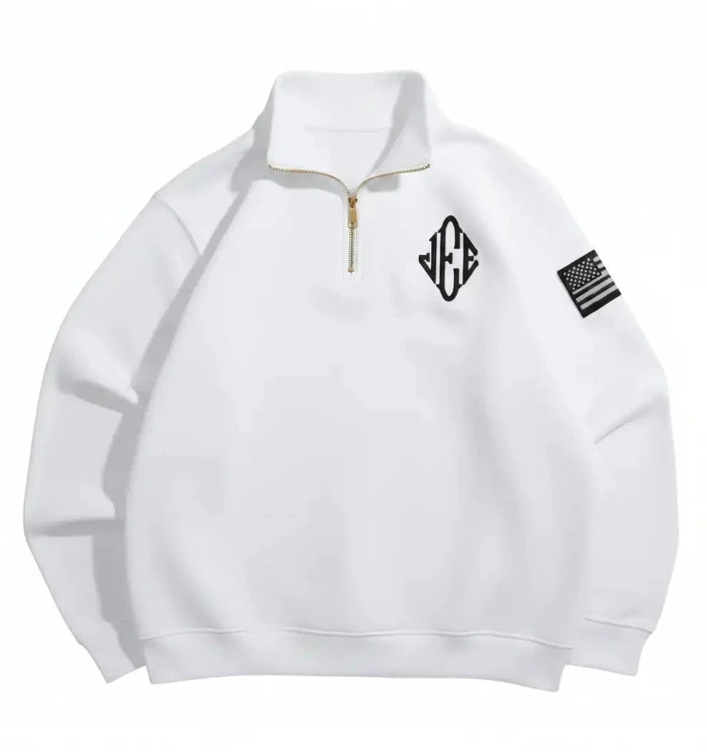 Sweat-shirt Zippé Fleece Brodé – Homme