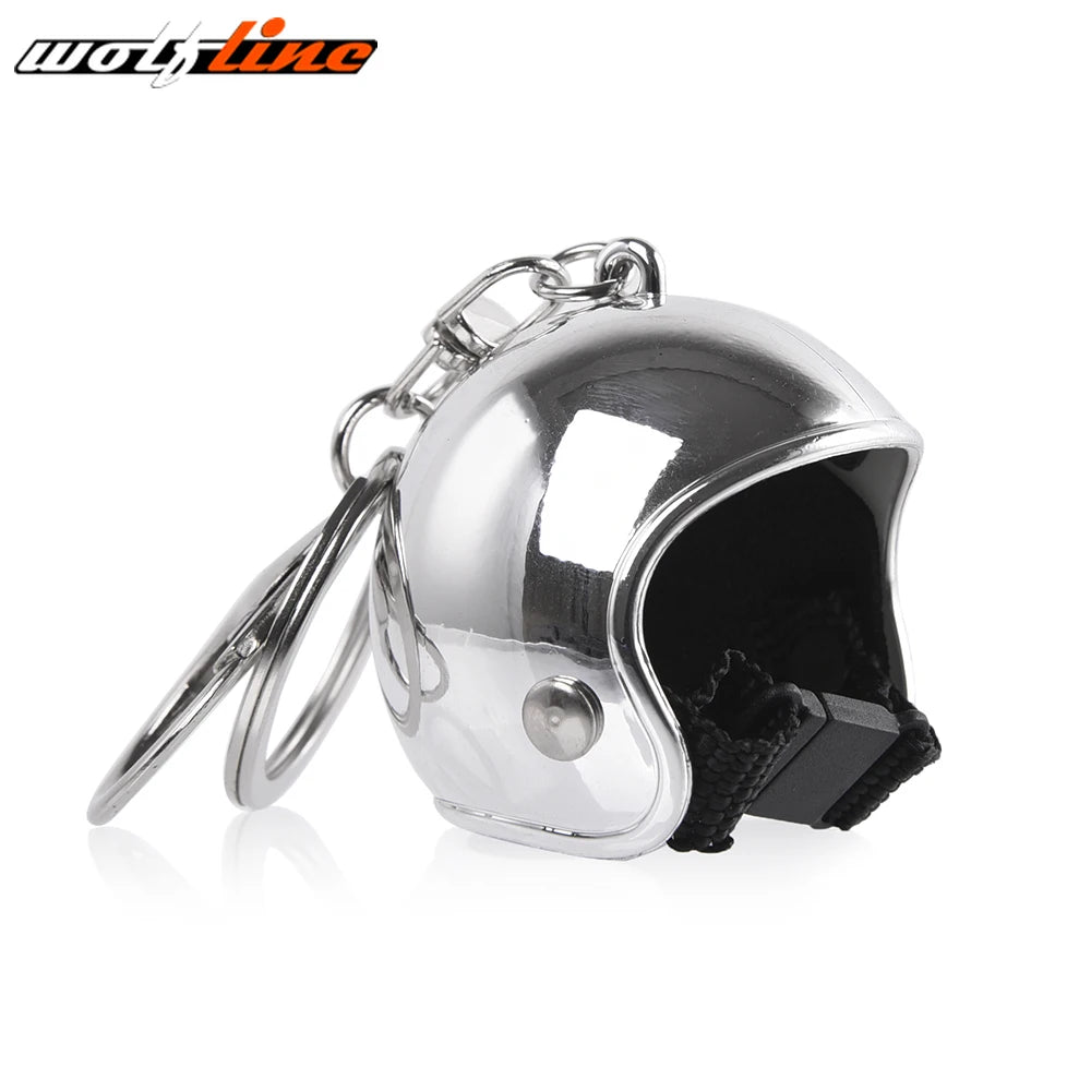 WOLFLINE Motorcycle Key Chain Helmet Keyring Motorbike Universal Accessories For Kawasaki Yamaha BMW Honda Benelli Harley Ducati