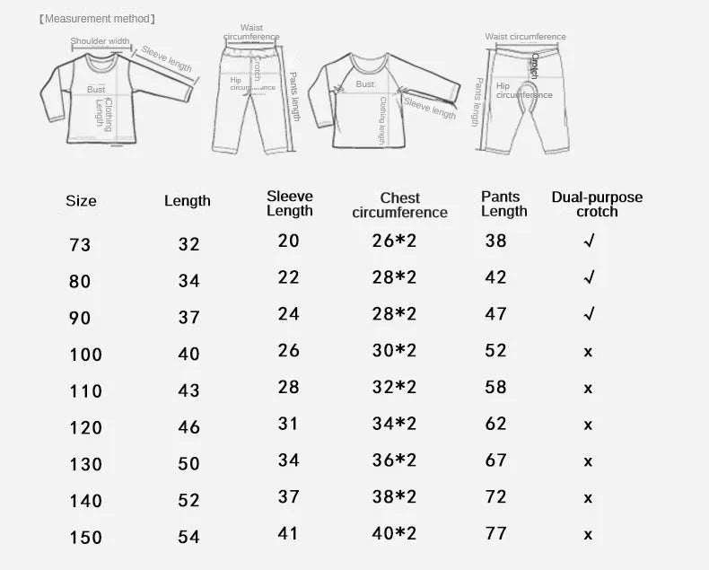 Children Home Clothing Set Christmas Patterned Cotton Pajamas Boys and Girls Long Sleeved Underwear Suit Baby Clothes