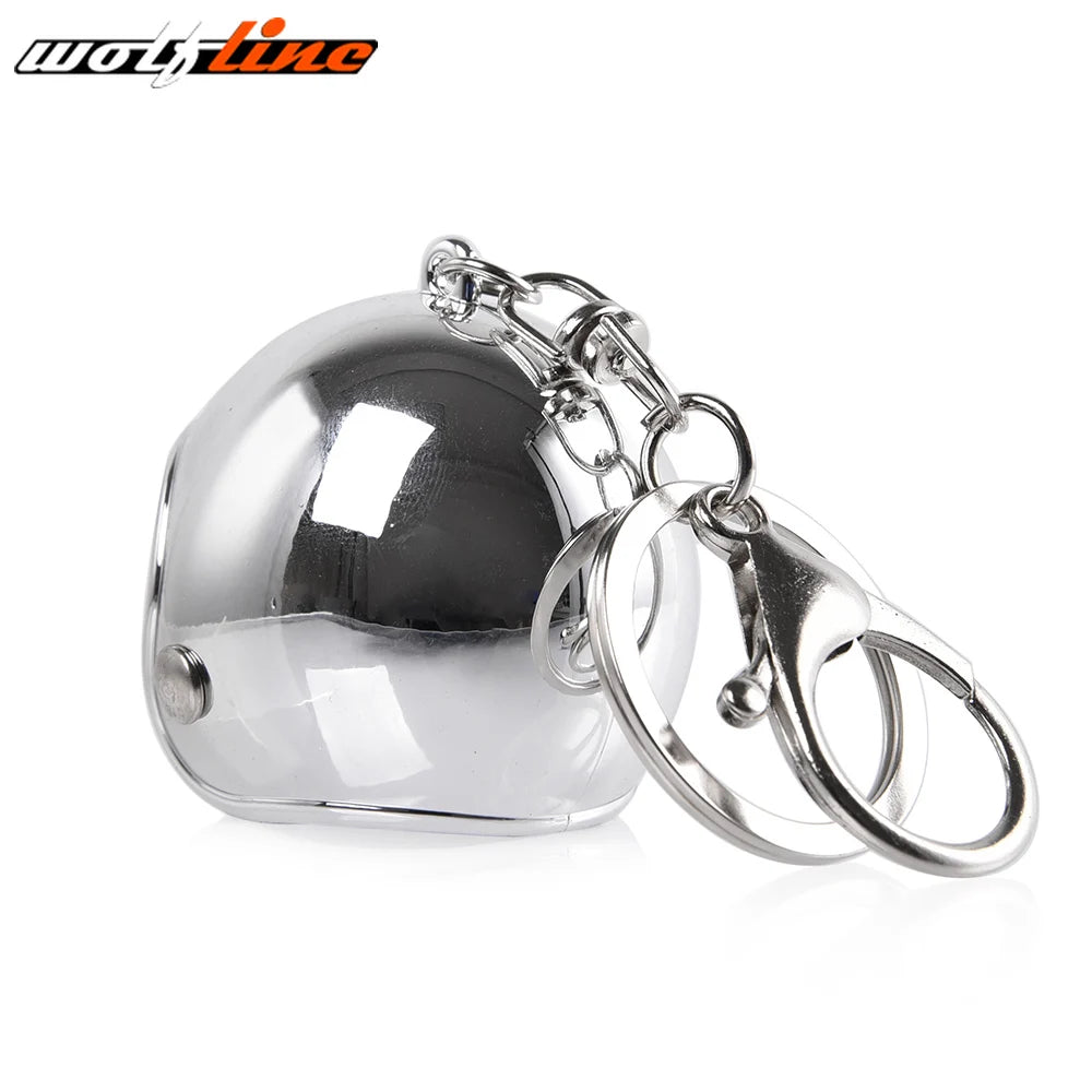 WOLFLINE Motorcycle Key Chain Helmet Keyring Motorbike Universal Accessories For Kawasaki Yamaha BMW Honda Benelli Harley Ducati