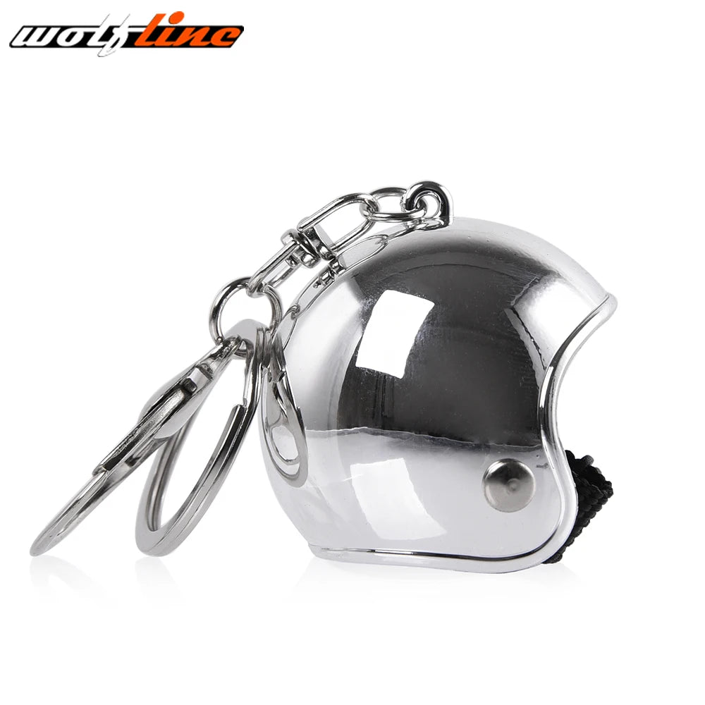 WOLFLINE Motorcycle Key Chain Helmet Keyring Motorbike Universal Accessories For Kawasaki Yamaha BMW Honda Benelli Harley Ducati
