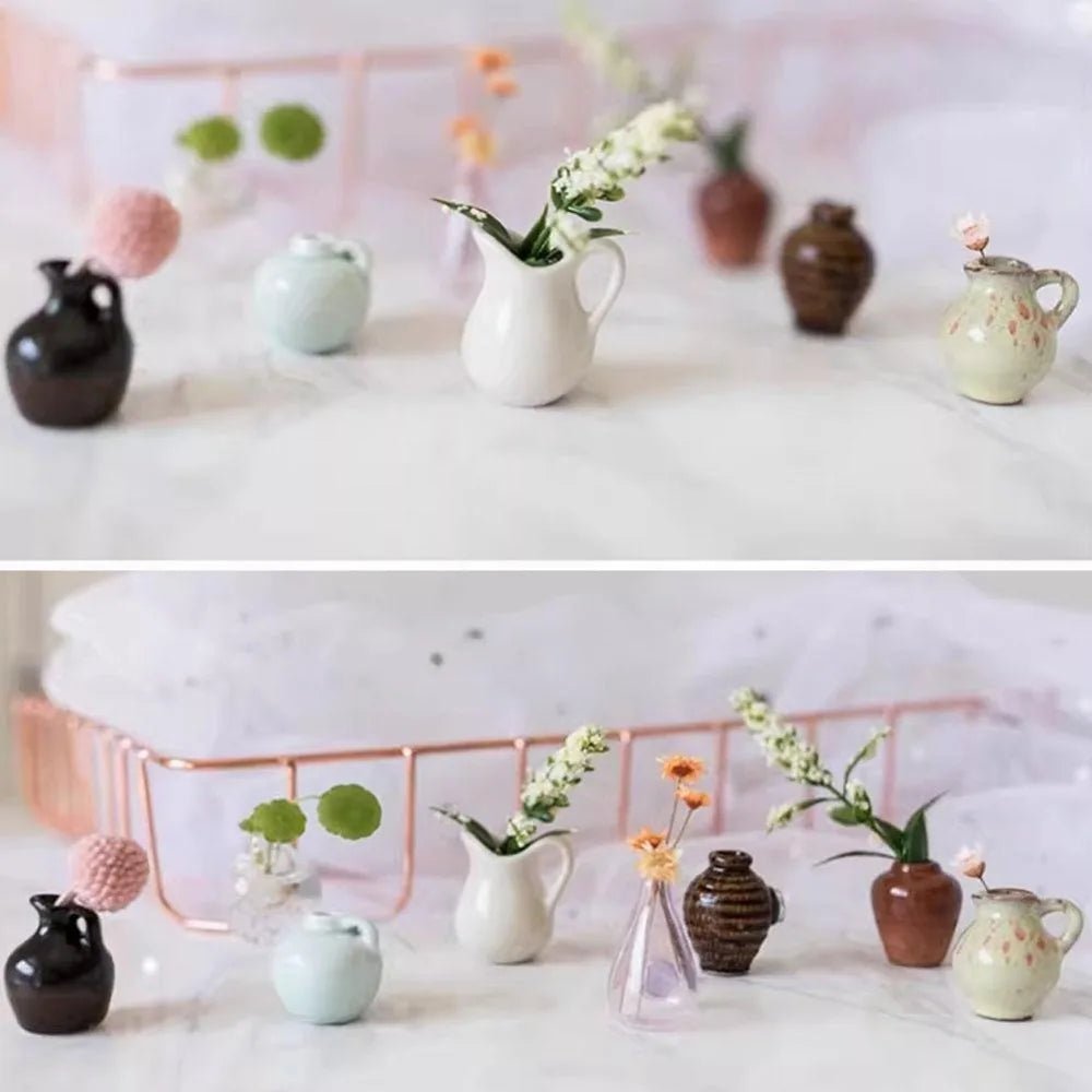 Simulation Mini Vase Fridge Magnets Durable Home Decor Ceramic Vase Refrigerator Sticker Creative Whiteboard Decoration