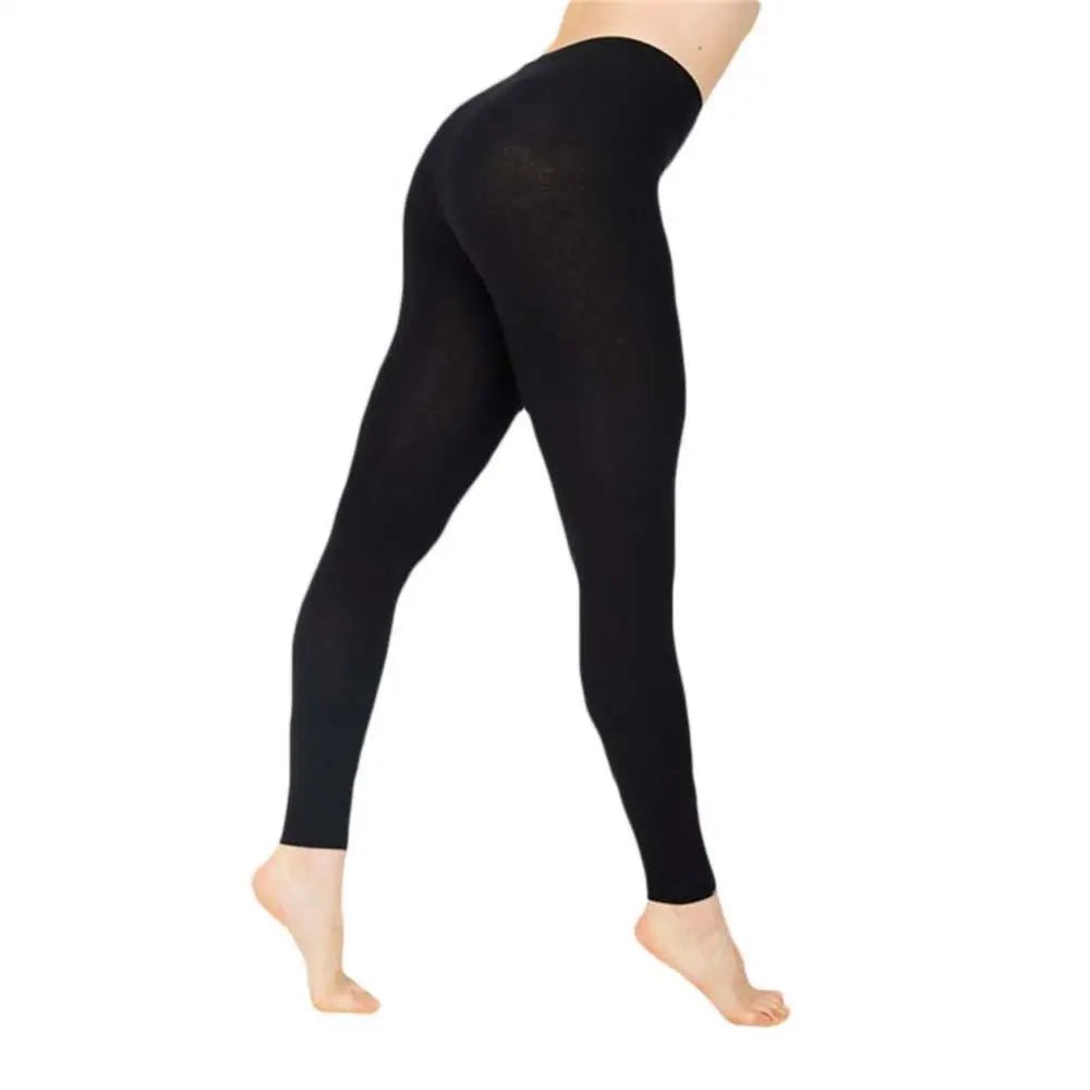 Milk Silk Leggings Women Solid Color Stretchy High Waist Slim Tights Autumn Winter Leggings Pencil Pants Trousers
