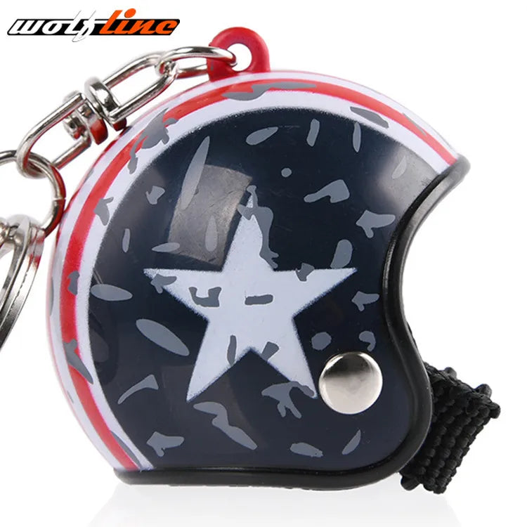 WOLFLINE Motorcycle Key Chain Helmet Keyring Motorbike Universal Accessories For Kawasaki Yamaha BMW Honda Benelli Harley Ducati