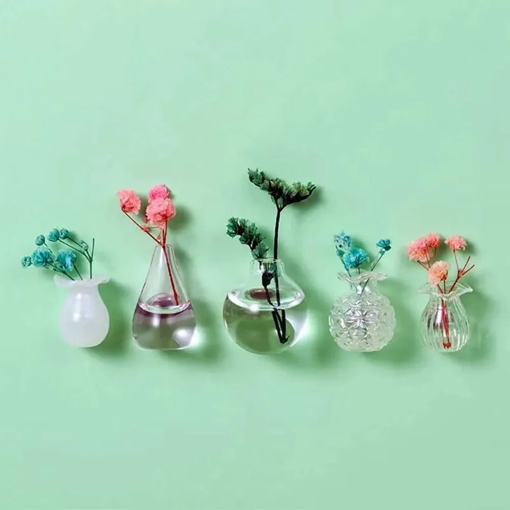 Simulation Mini Vase Fridge Magnets Durable Home Decor Ceramic Vase Refrigerator Sticker Creative Whiteboard Decoration