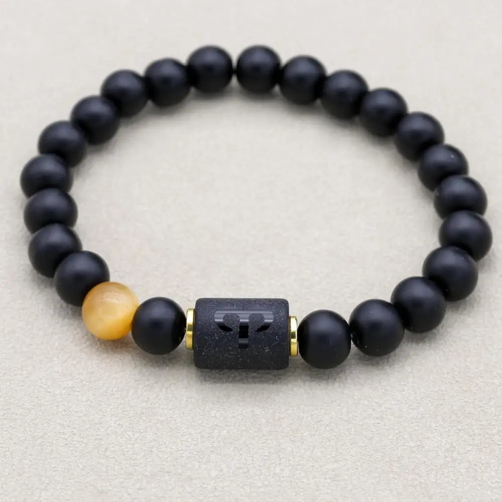 12 Constellation Bracelet Homme Zodiac Bangles Men Cancer Virgo Leo Libra Bracelet for Women Men Gift