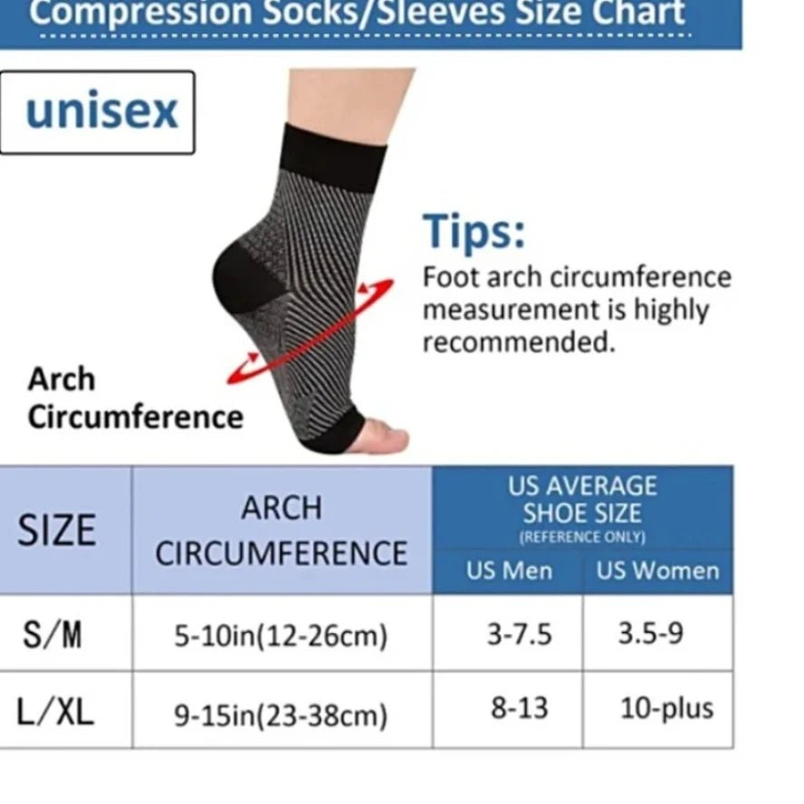 1 pair Neuropathy socks, Ankle brace Socks and Tendonitis compression socks For Pain Relief, Ankle compression sleeve for swelling