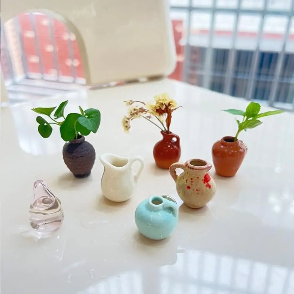 Simulation Mini Vase Fridge Magnets Durable Home Decor Ceramic Vase Refrigerator Sticker Creative Whiteboard Decoration