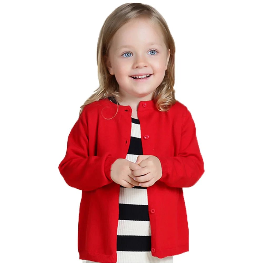 1-9Years Solid Color Baby Cardigan Boy Girl Newborn 9 to 12 18 Months Cotton Unisex Kids Knitted Cardigans Coat Children Clothes