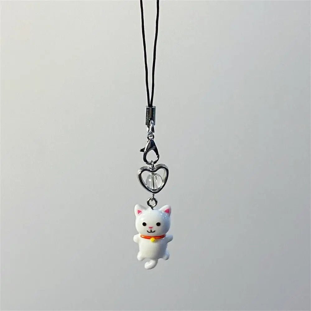 Pendentif Chat Porte-Clé Téléphone & Sac – Charm Anti-Perte Y2K Unisexe