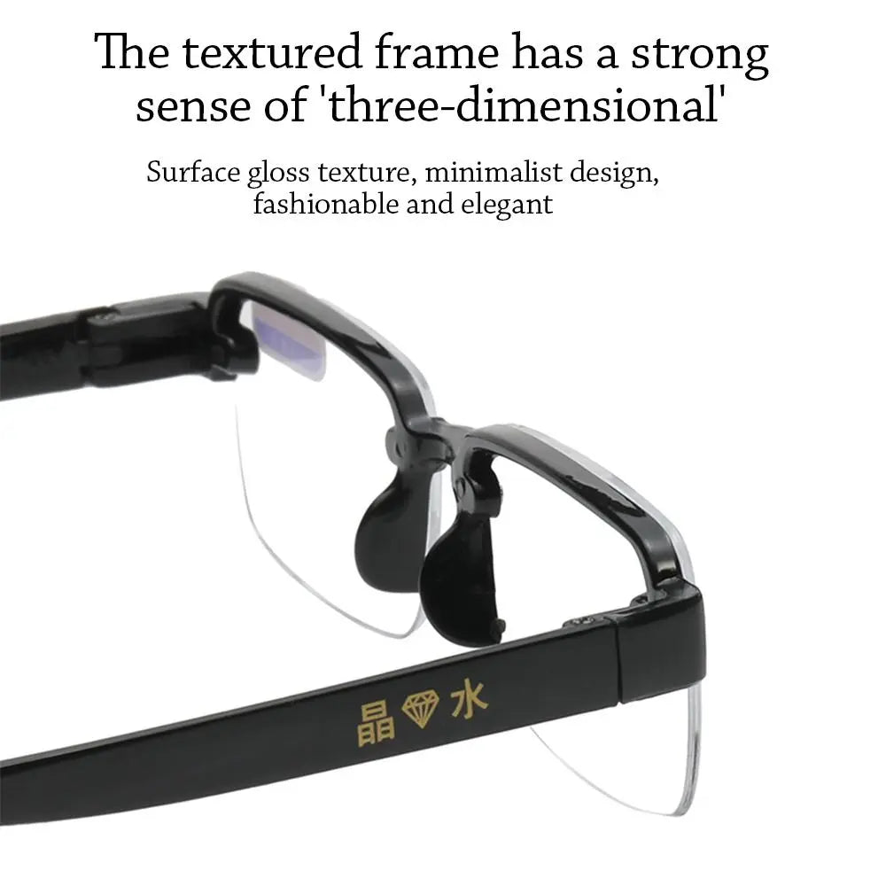 Reading Glasses Men HD Presbyopia Glasses Fashion Eyeglasses +1.0 To +4.0 Retro Glasses for Men