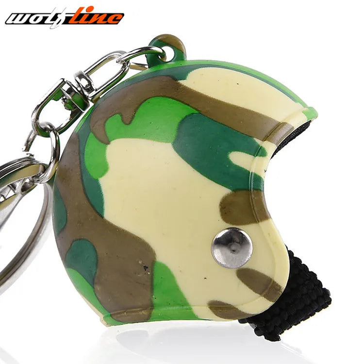 WOLFLINE Motorcycle Key Chain Helmet Keyring Motorbike Universal Accessories For Kawasaki Yamaha BMW Honda Benelli Harley Ducati