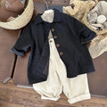 Overcoat Spring Autumn Boys Girls Windbreaker Coat Baby Children Clothing Personality Tide Korean 2026 Simple Pocket