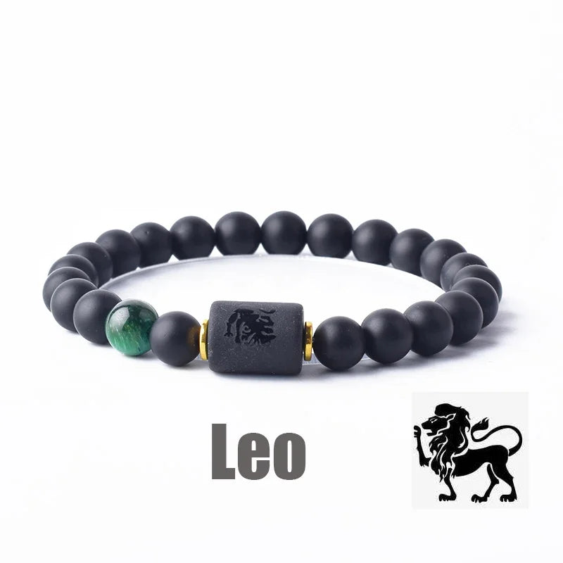 12 Constellation Bracelet Homme Zodiac Bangles Men Cancer Virgo Leo Libra Bracelet for Women Men Gift