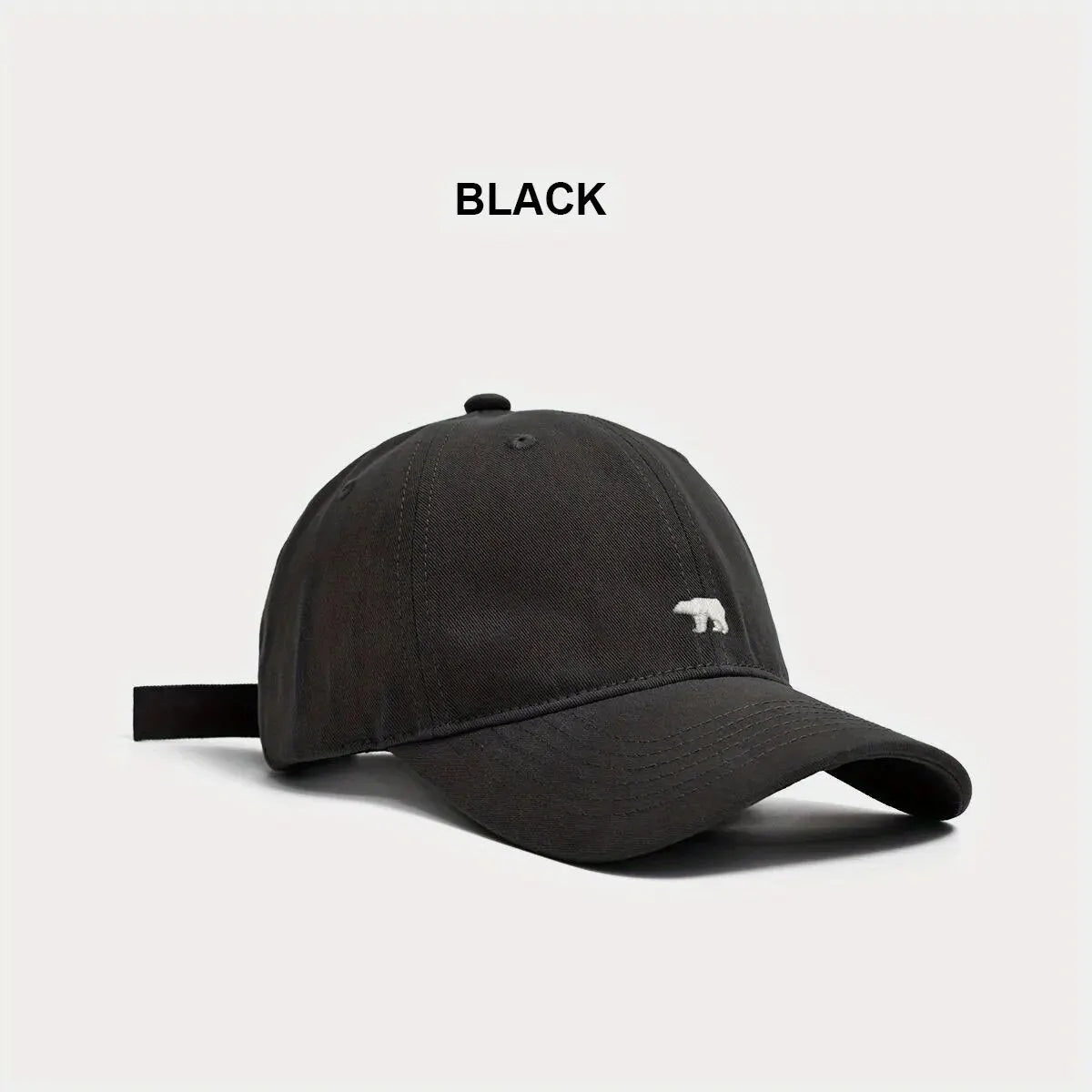 Casquette Baseball Ours Brodé – Protection Solaire, Respirante & Réglable, Unisexe