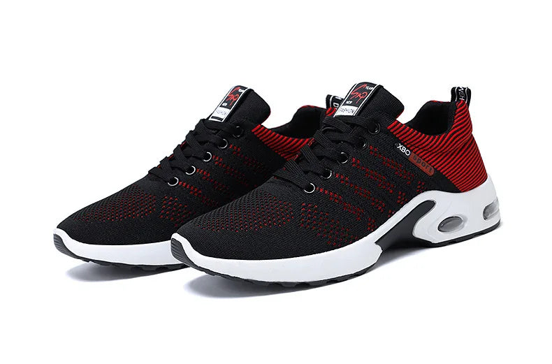 Men's Trendy Breathable Lace-Up Running Shoes Korean Light Casual Sports Sneakers