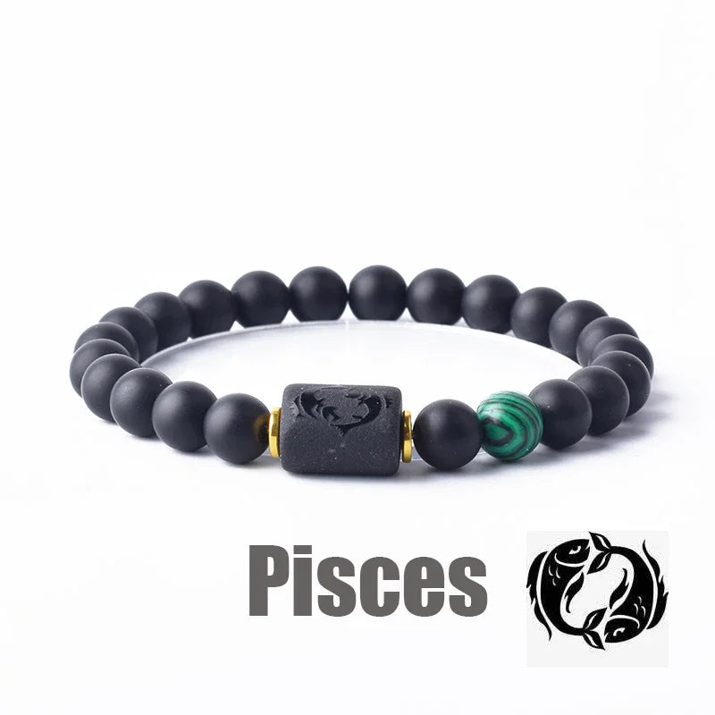 12 Constellation Bracelet Homme Zodiac Bangles Men Cancer Virgo Leo Libra Bracelet for Women Men Gift