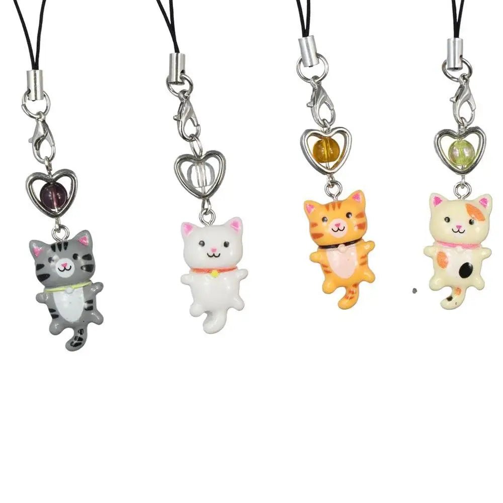 Pendentif Chat Porte-Clé Téléphone & Sac – Charm Anti-Perte Y2K Unisexe