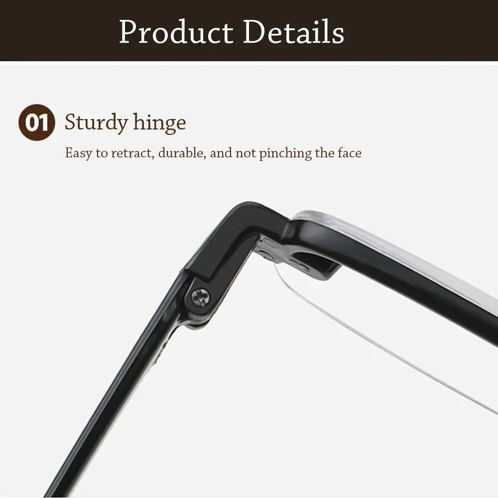 Reading Glasses Men HD Presbyopia Glasses Fashion Eyeglasses +1.0 To +4.0 Retro Glasses for Men