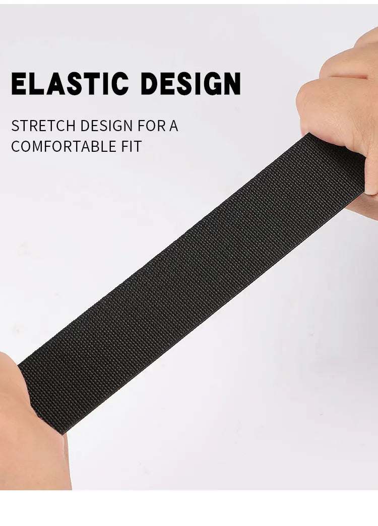 New Stretch Belt For Men and Women Quick Release Buckle Strong Real Nylon Unisex Elastic Belt Overalls Work Belt