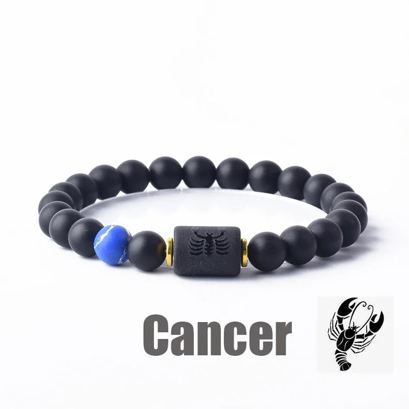 12 Constellation Bracelet Homme Zodiac Bangles Men Cancer Virgo Leo Libra Bracelet for Women Men Gift