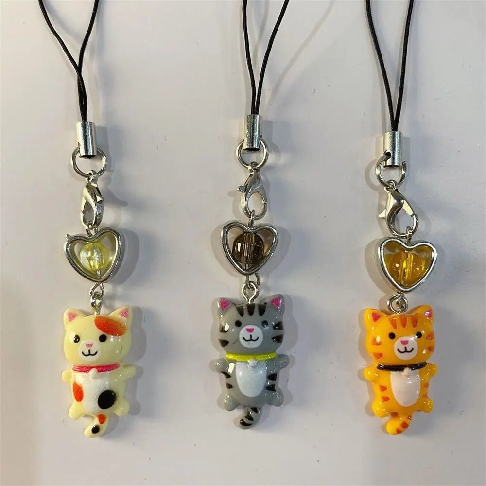 Pendentif Chat Porte-Clé Téléphone & Sac – Charm Anti-Perte Y2K Unisexe