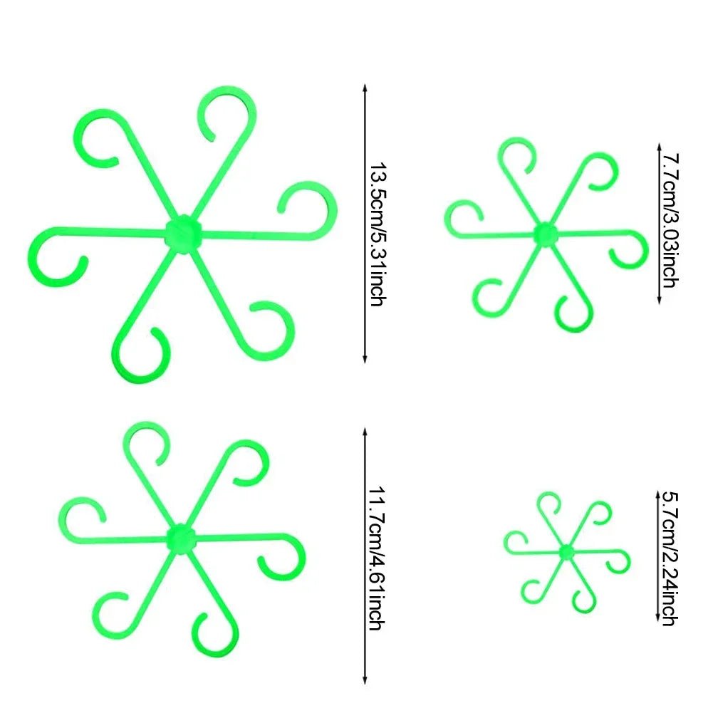 3/4Pcs Reusable Plant Stem Folding Frame Garden Tools No Stake Trellis Plant Stem Support Support Branches Stem Organizer