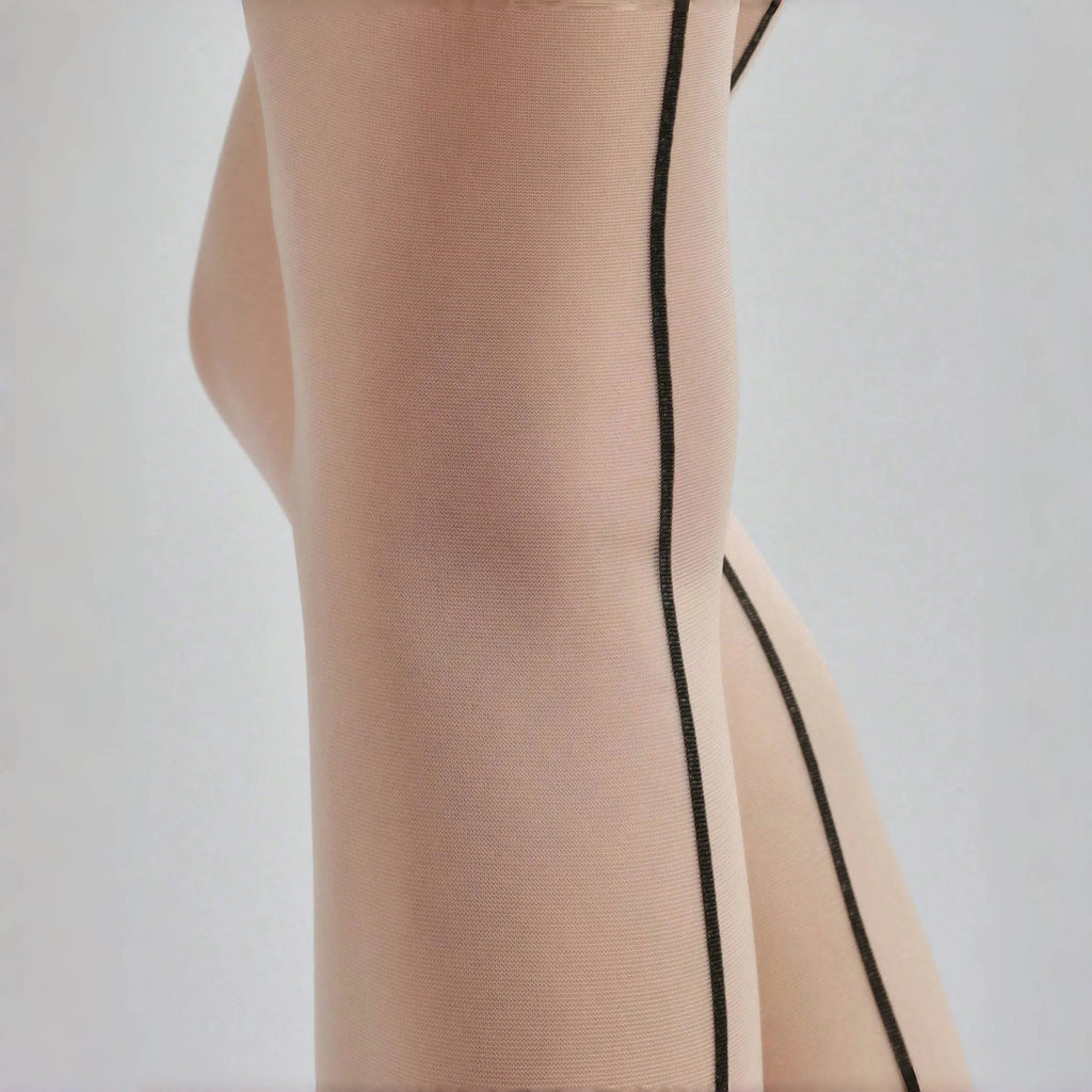 1 Piece Sexy Women'S Oil Shapeing Shapewear Back Vertical Line Shrimp Line Pantyhose