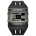 SYNOKE Montre de sport numérique pour homme, gros chiffres, grand cadran à grands chiffres, facile à lire, étanche, montre militaire de course