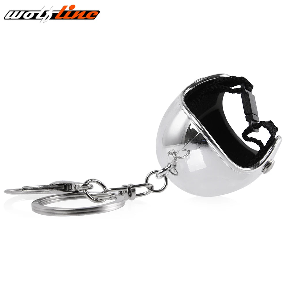WOLFLINE Motorcycle Key Chain Helmet Keyring Motorbike Universal Accessories For Kawasaki Yamaha BMW Honda Benelli Harley Ducati