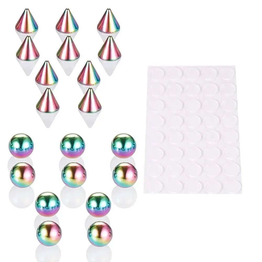 Set 10 Faux Piercings Autocollants – Nez, Lèvres, Sourcils | Bijou Corps Sans Percement