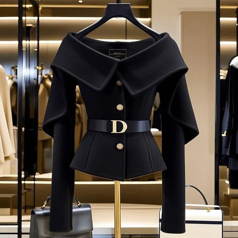 Chic Casual Short Jacket Women's Outwear 2026 Autumn Winter New High-End Slim Single-Breasted Small  Style Coat Top