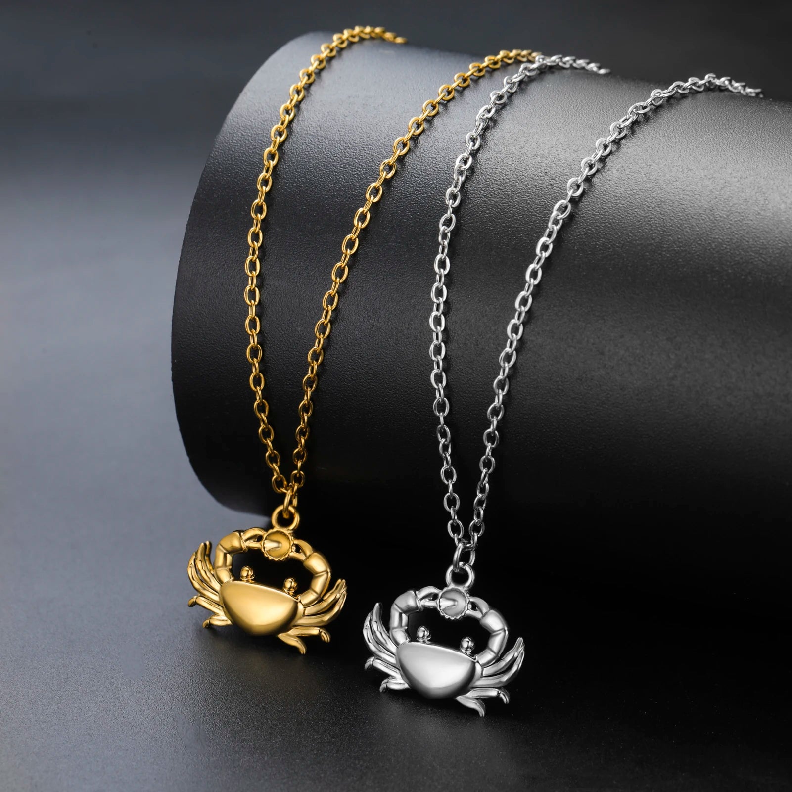 Unift Boho Ocean Style Sea Crab Necklace for Women Stainless Steel Gold Color Aesthetic Fashion Beach Summer Jewelry Gift New