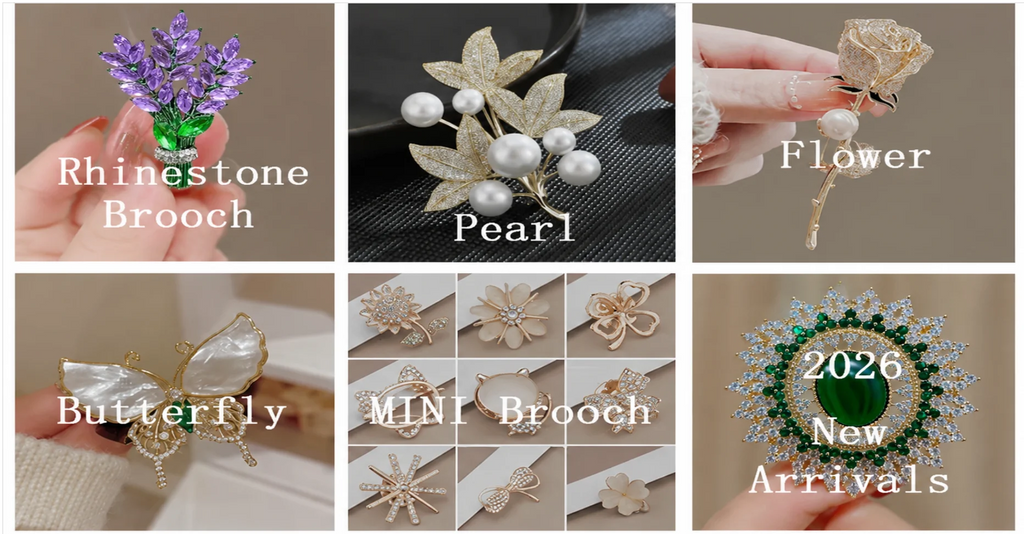 Butterfly White Shell Brooches For Women Charm Pearl Cold Color Pins Party Clothing Accessories Boho Summer Jewelry Gift