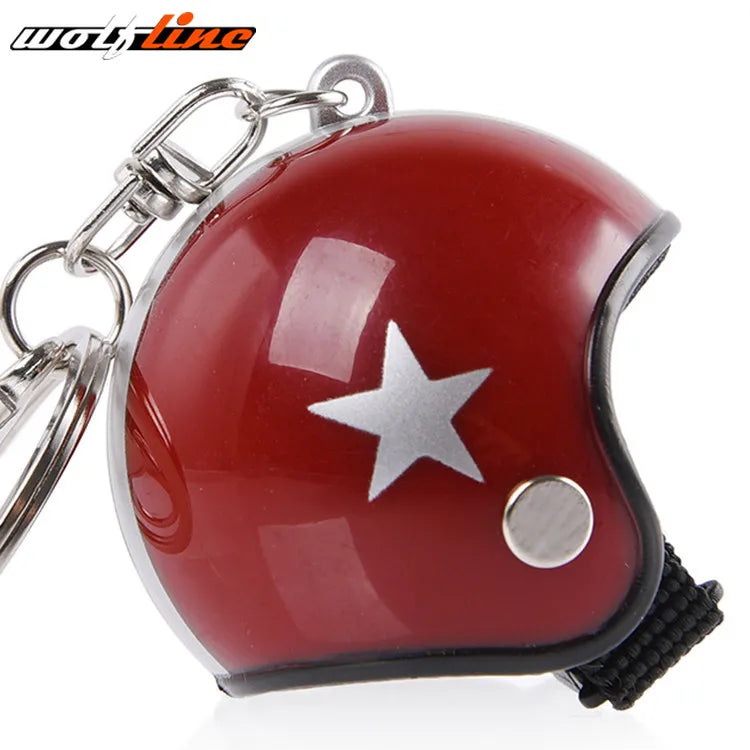 WOLFLINE Motorcycle Key Chain Helmet Keyring Motorbike Universal Accessories For Kawasaki Yamaha BMW Honda Benelli Harley Ducati