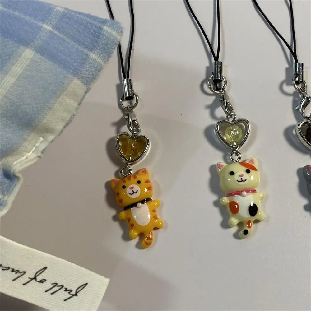 Pendentif Chat Porte-Clé Téléphone & Sac – Charm Anti-Perte Y2K Unisexe