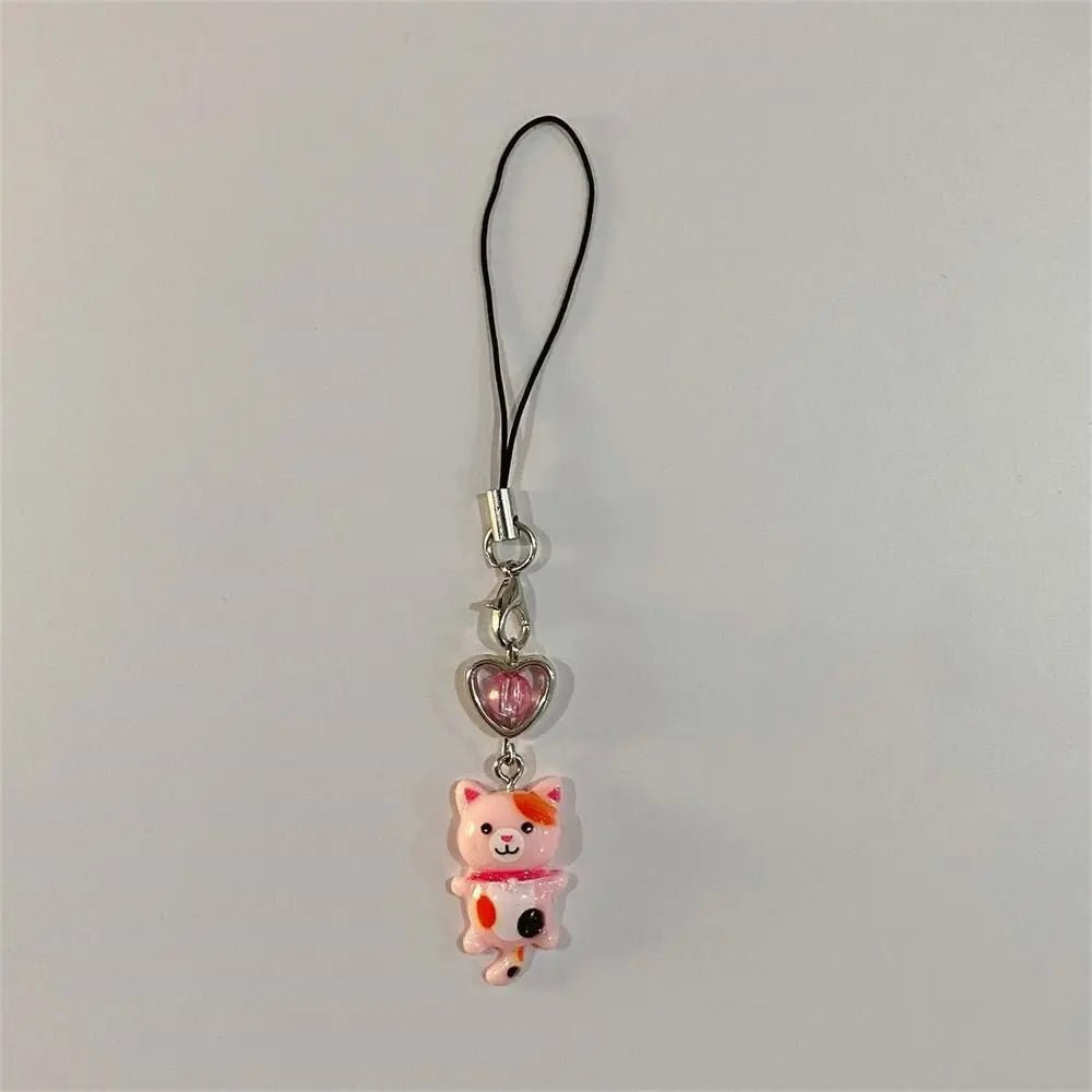 Pendentif Chat Porte-Clé Téléphone & Sac – Charm Anti-Perte Y2K Unisexe